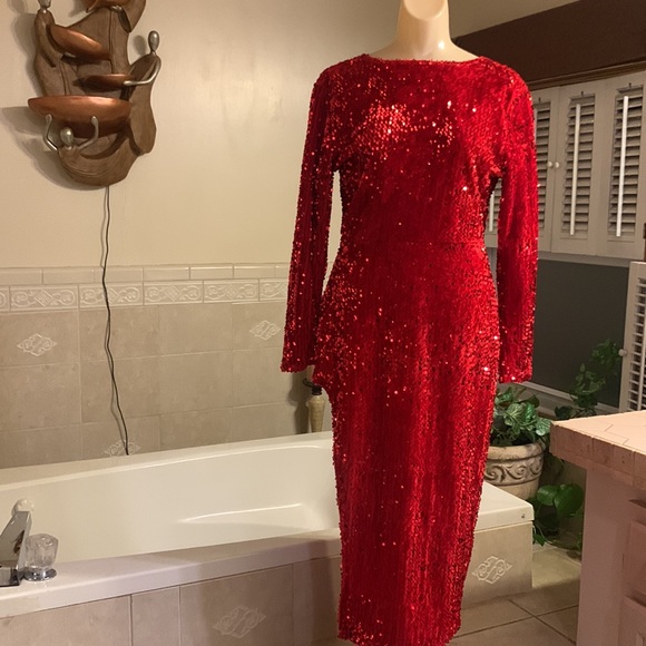 Red Evening Dress - Picture 6 of 12